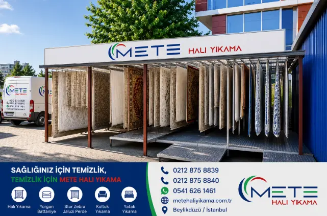Mete Halı Yıkama açık kurutma alanı
